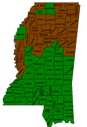 Mississippi maps - Mississippi land maps